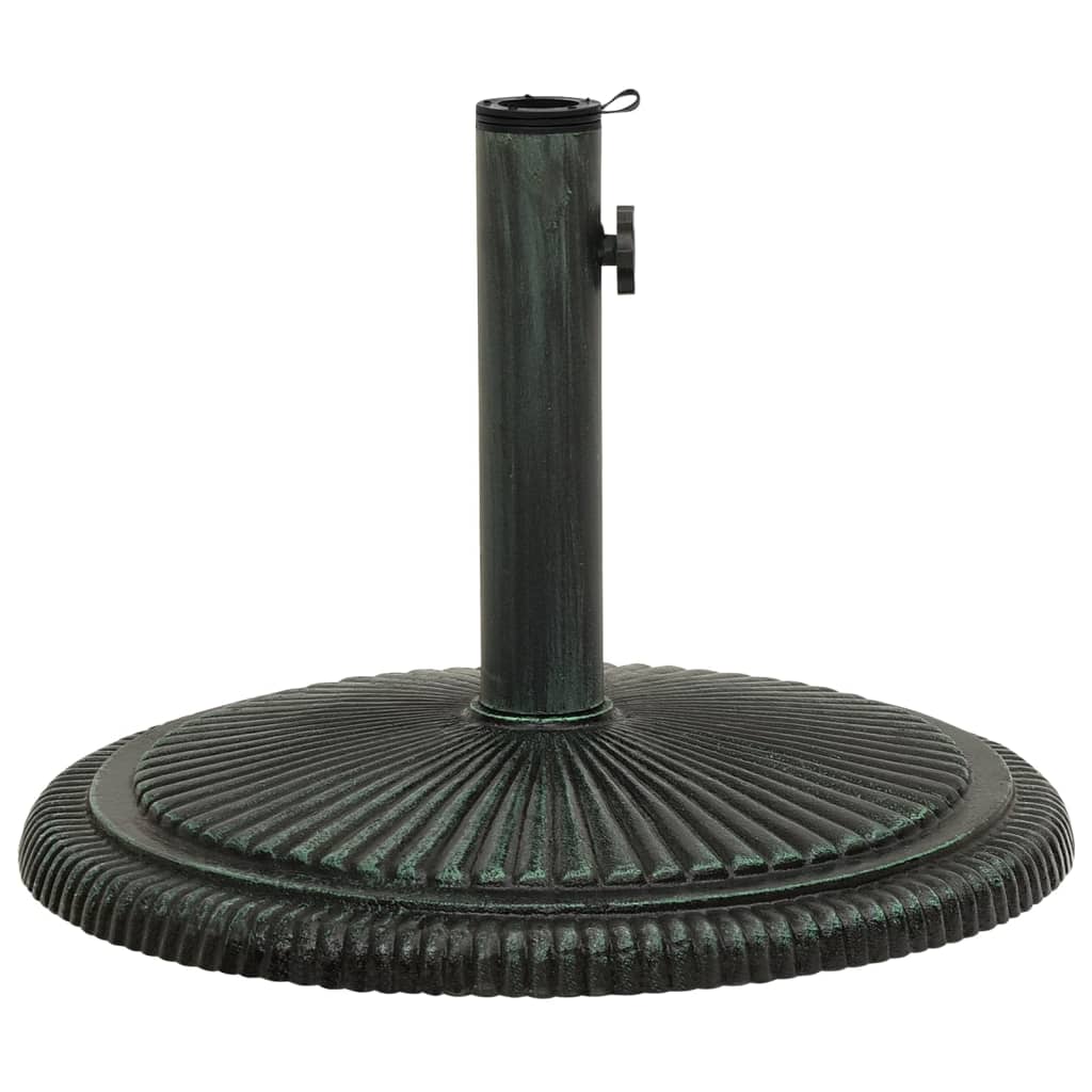 Vidaxl Parasol Foot 45x45x30 cm Gusseisengrün