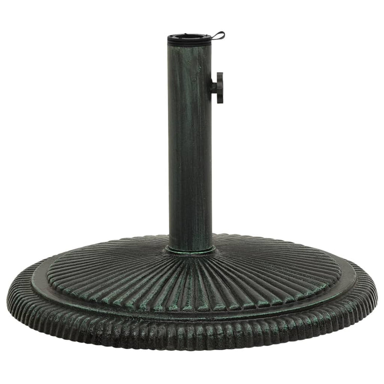 Vidaxl Parasol Foot 45x45x30 cm Gusseisengrün