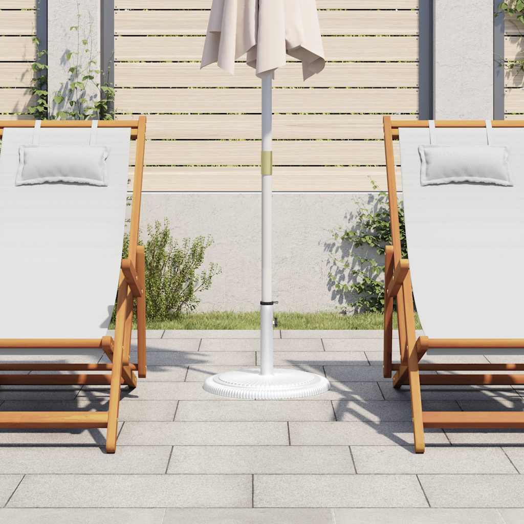 Vidaxl Parasol Fuß 45x45x30 cm Gusseisen weiß