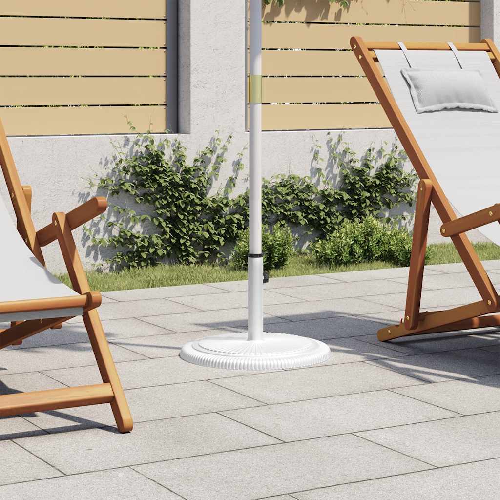 Vidaxl Parasol Fuß 45x45x30 cm Gusseisen weiß