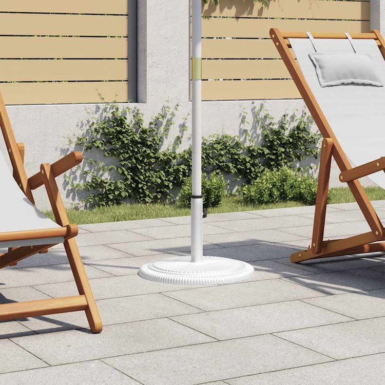 Vidaxl Parasol Fuß 45x45x30 cm Gusseisen weiß
