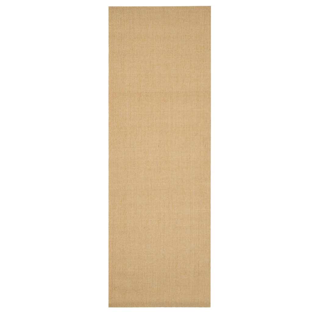 Vidaxl Teppich 66x200 cm Natural Sisal