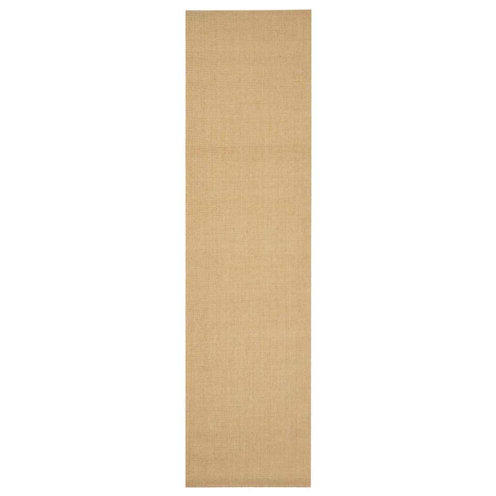 Vidaxl Teppich 66x250 cm Natural Sisal