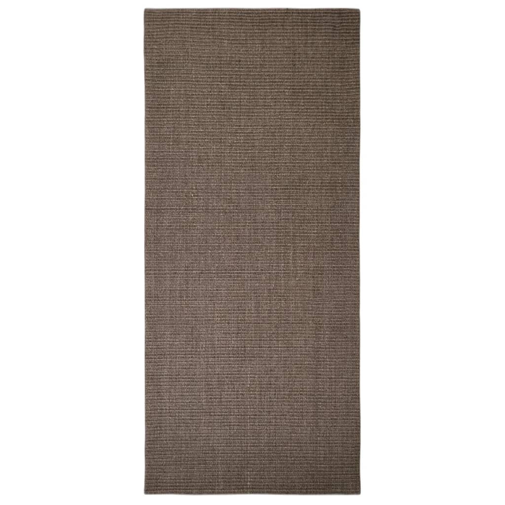 Vidaxl Teppich 66x150 cm Natural Sisal Braun