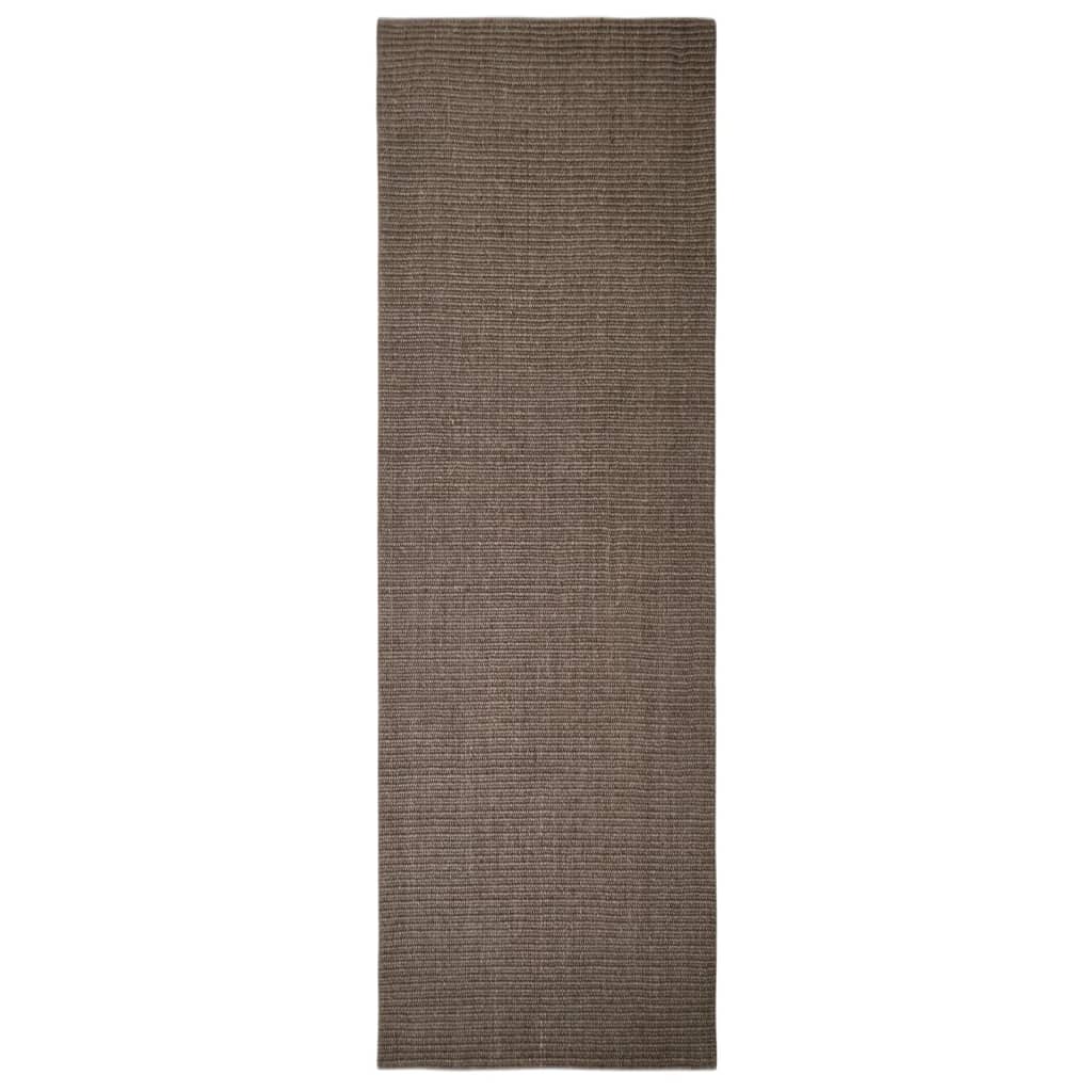Vidaxl Rug 80x250 cm Natural Sisal Braun