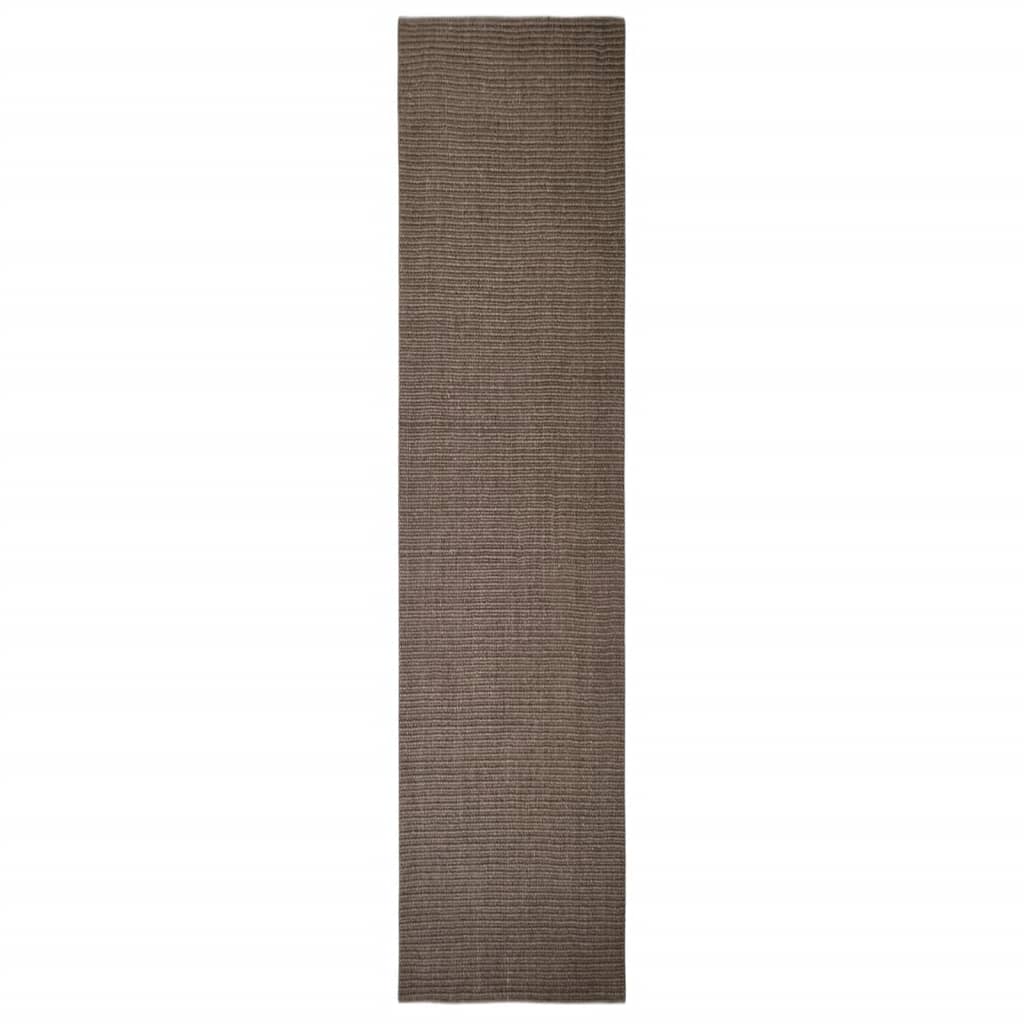 Vidaxl Rug 80x350 cm Natural Sisal Braun