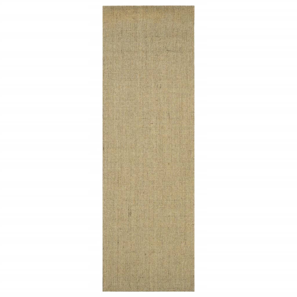 Vidaxl Teppich 80x250 cm Natural Sisal Green