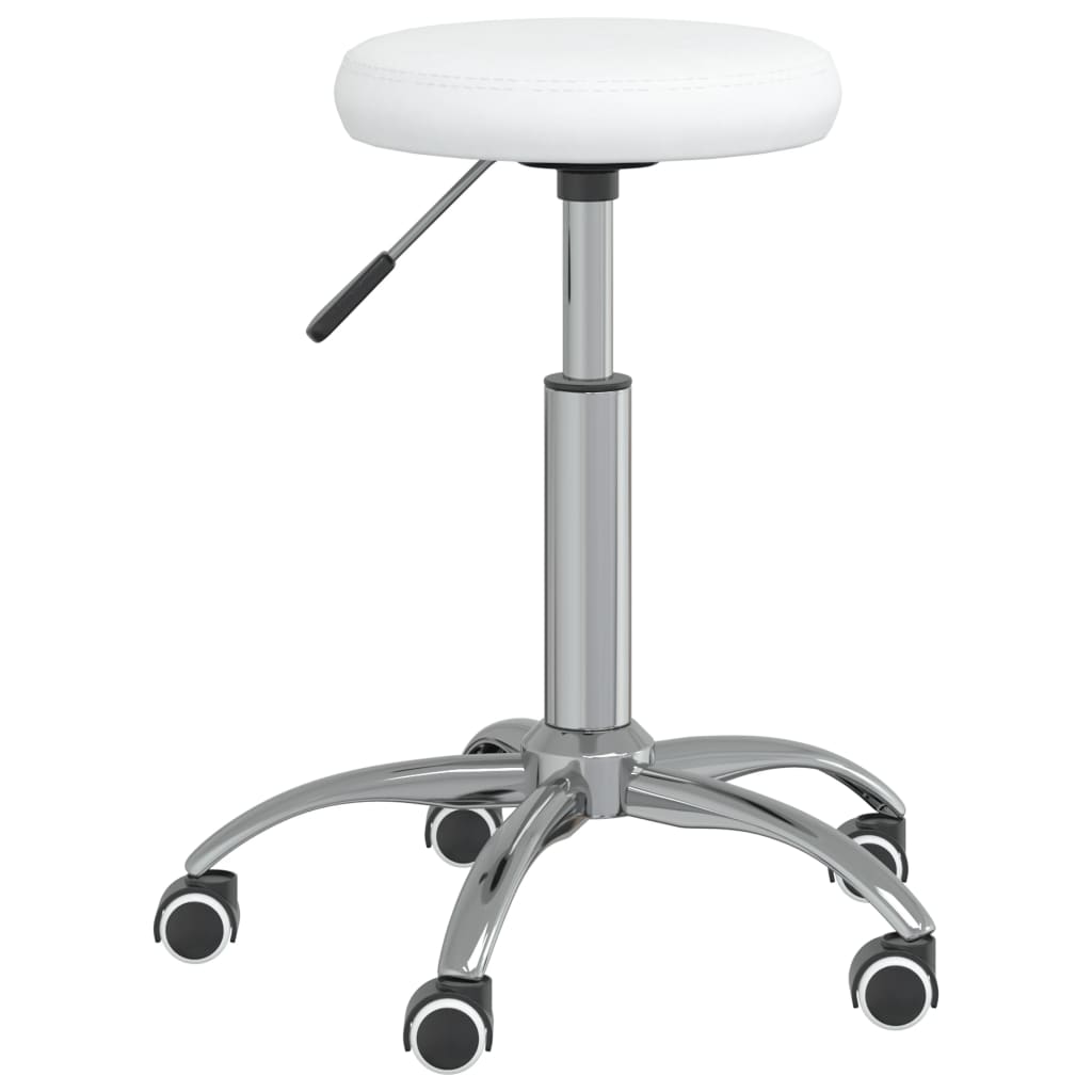 Vidaxl Massagehocker Künstliches Leder weiß