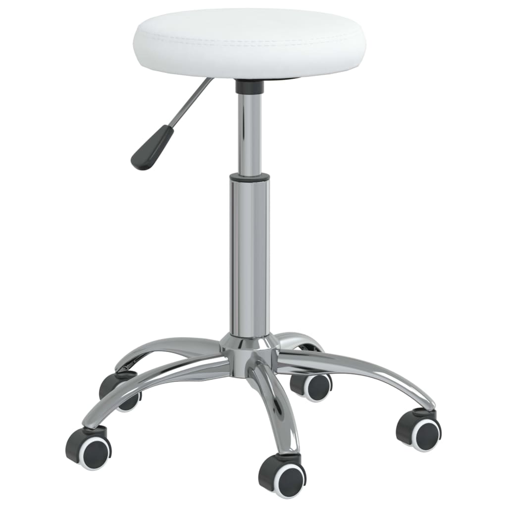Vidaxl Massagehocker Künstliches Leder weiß