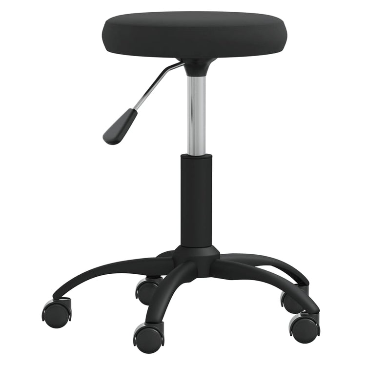 Vidaxl -Massagehocker Velvet Schwarz