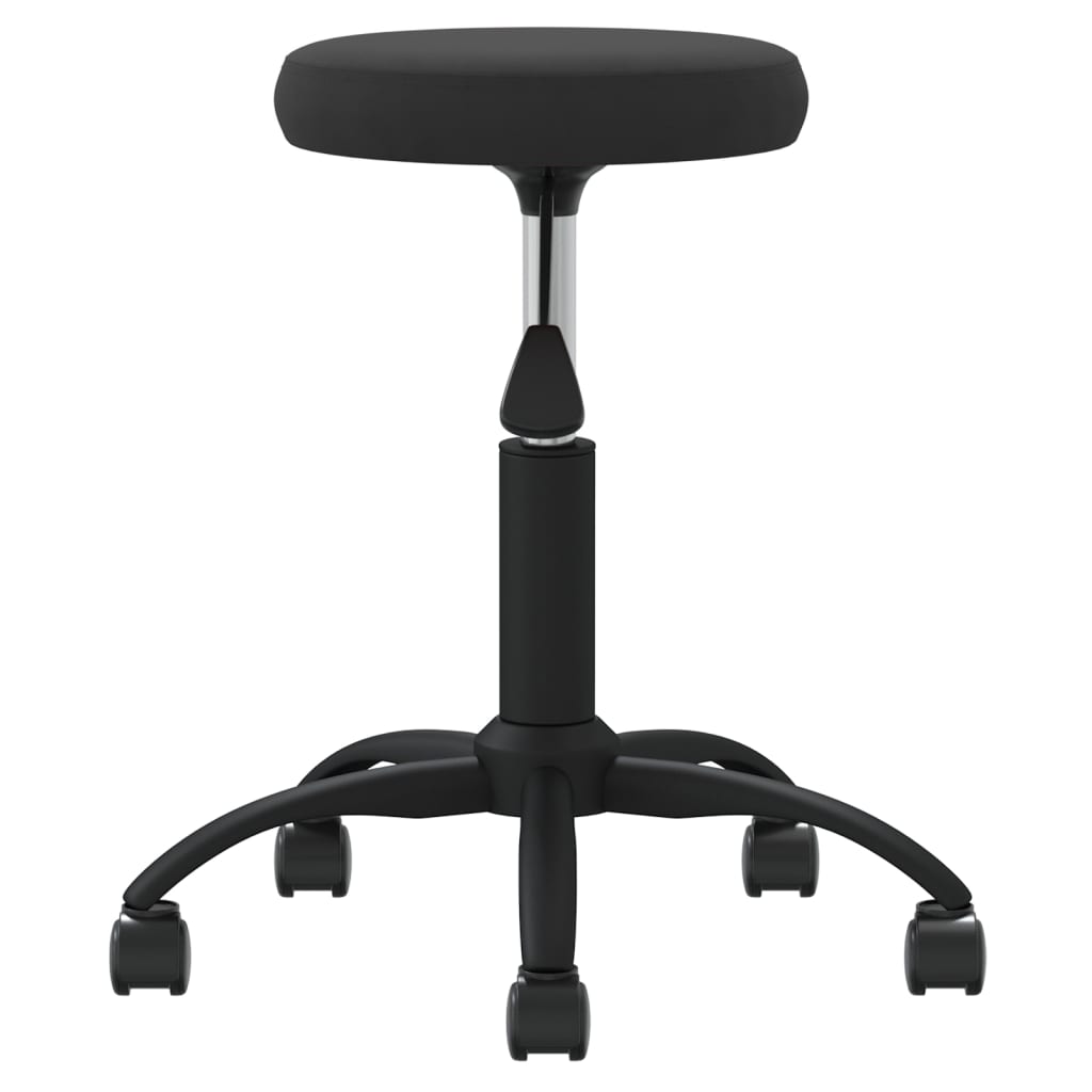Vidaxl -Massagehocker Velvet Schwarz