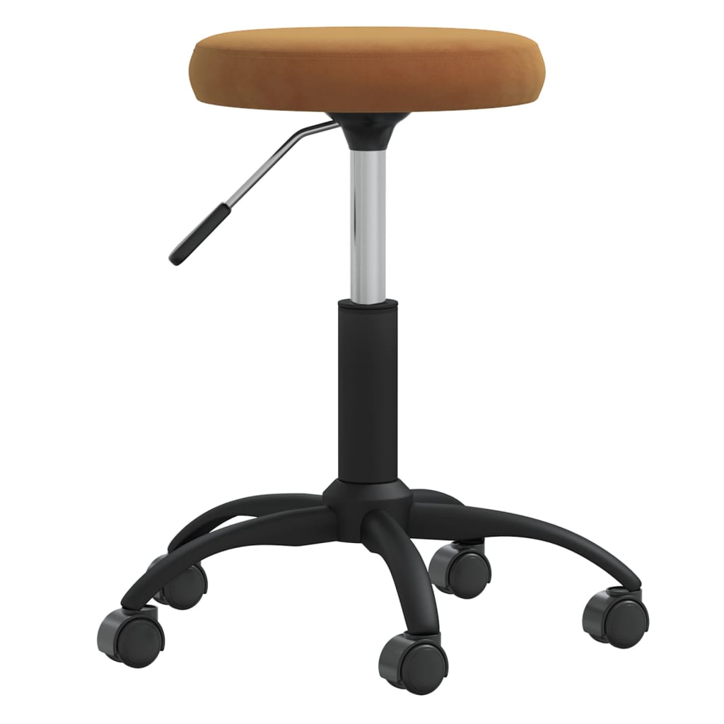 Vidaxl -Massagehocker Velvet Brown