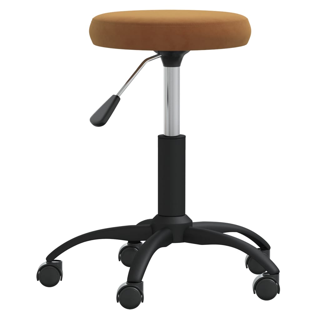 Vidaxl -Massagehocker Velvet Brown