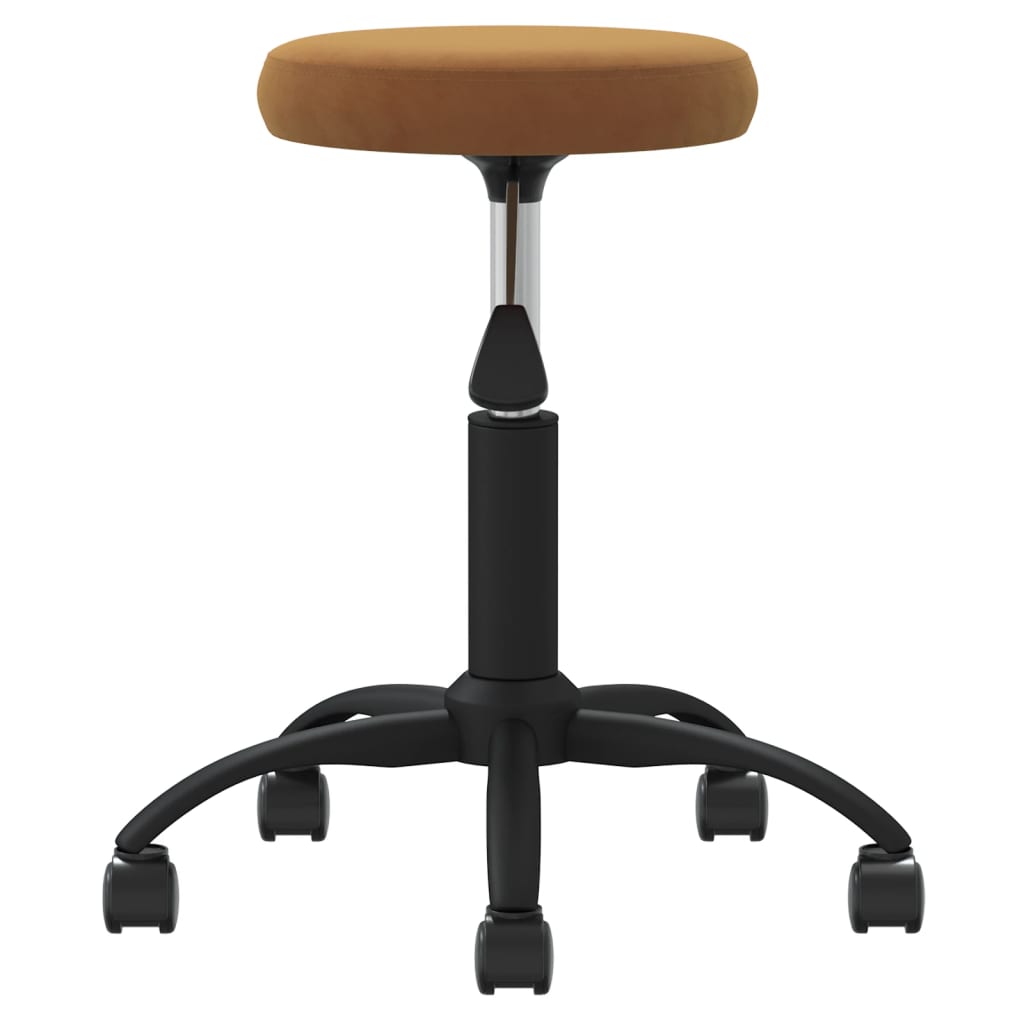 Vidaxl -Massagehocker Velvet Brown