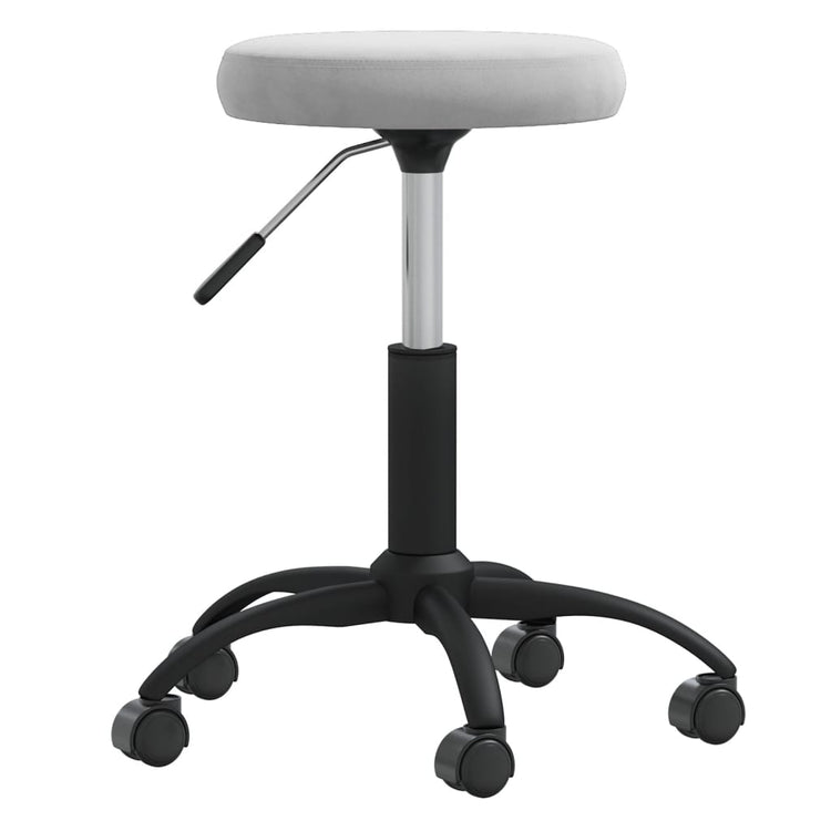 Vidaxl Massage Stuhl Velvet Hellgrau