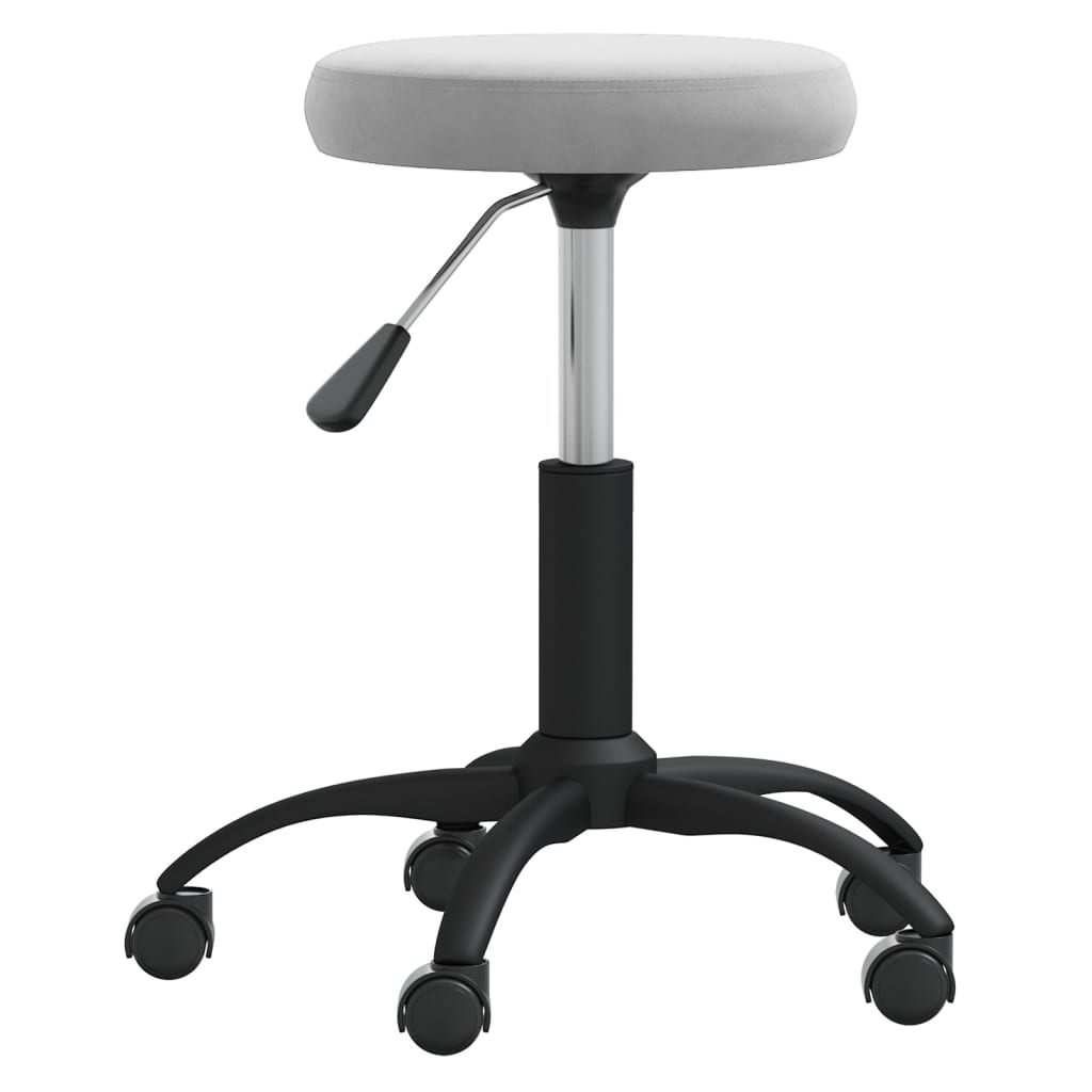 Vidaxl Massage Stuhl Velvet Hellgrau