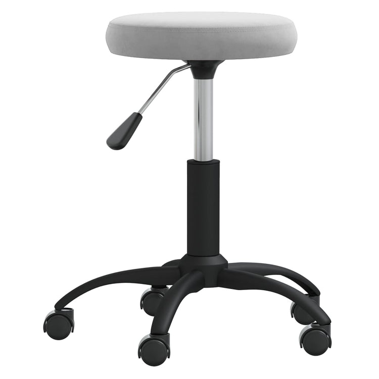 Vidaxl Massage Stuhl Velvet Hellgrau