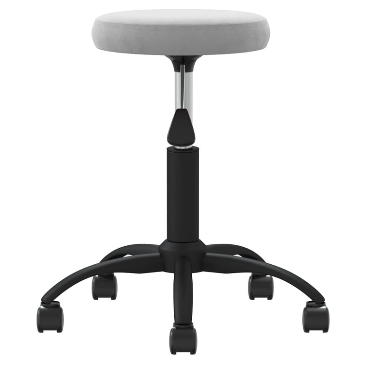Vidaxl Massage Stuhl Velvet Hellgrau