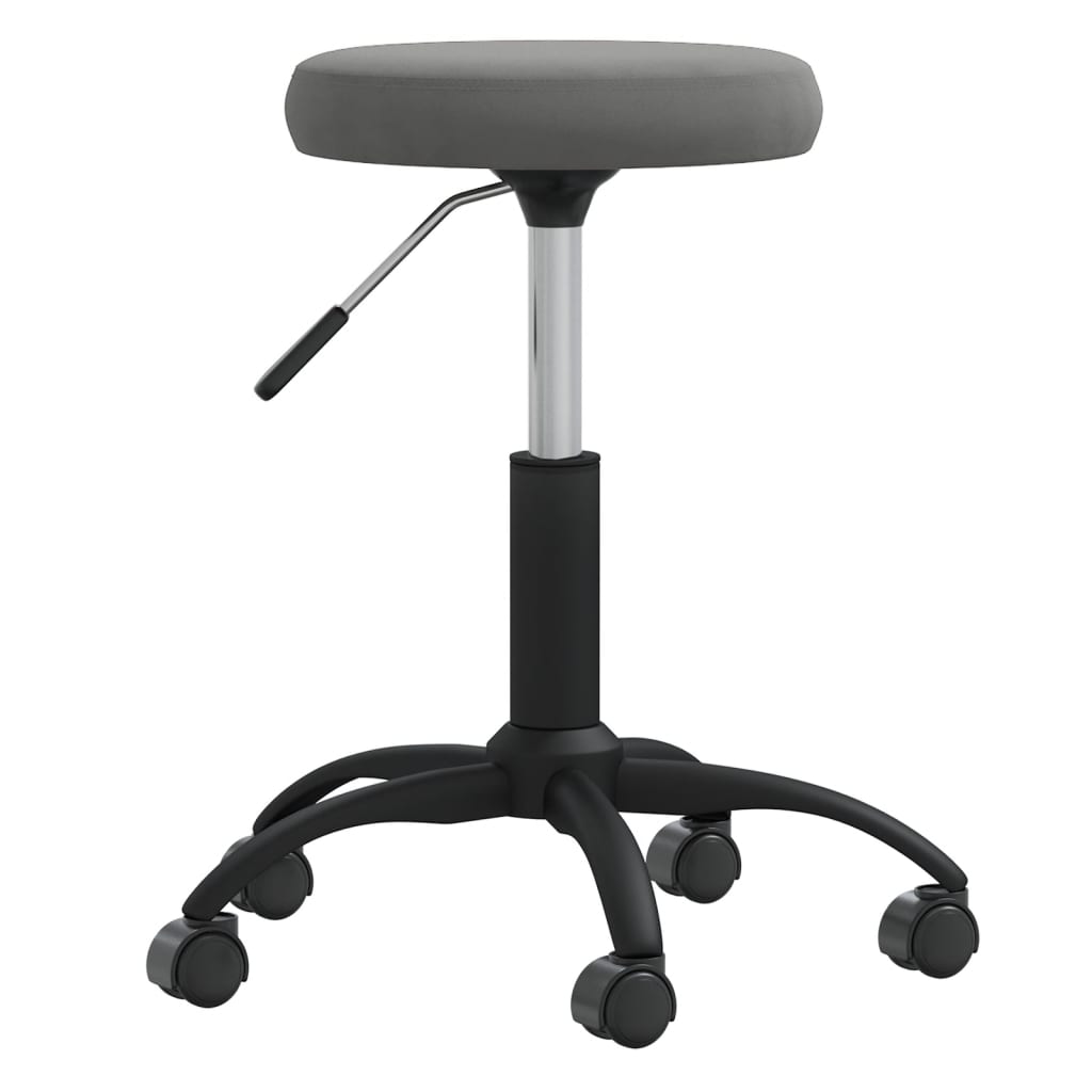 Vidaxl Massage Stuhl Velvet Dunkelgrau