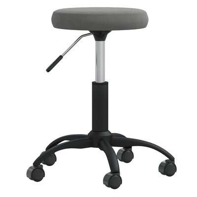 Vidaxl Massage Stuhl Velvet Dunkelgrau