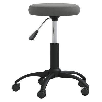 Vidaxl Massage Stuhl Velvet Dunkelgrau