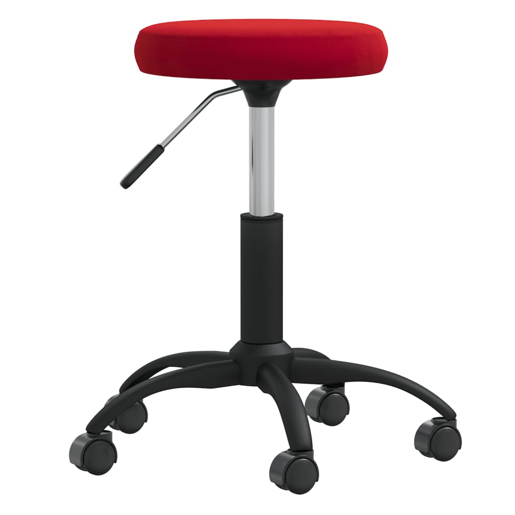 Vidaxl Massage Stuhl Velvet Wine Rot