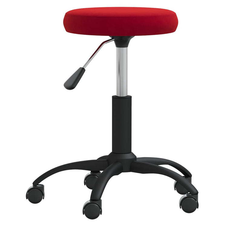 Vidaxl Massage Stuhl Velvet Wine Rot