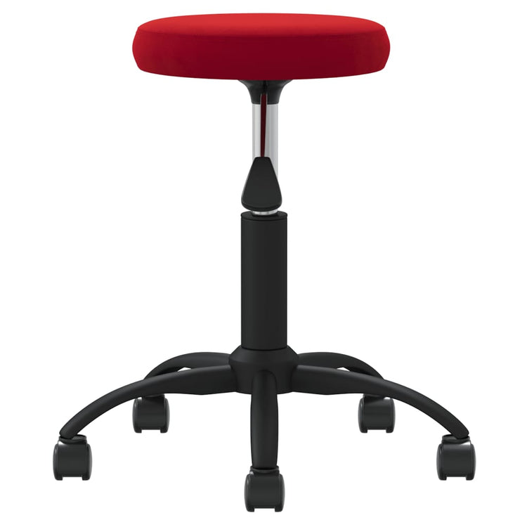 Vidaxl Massage Stuhl Velvet Wine Rot