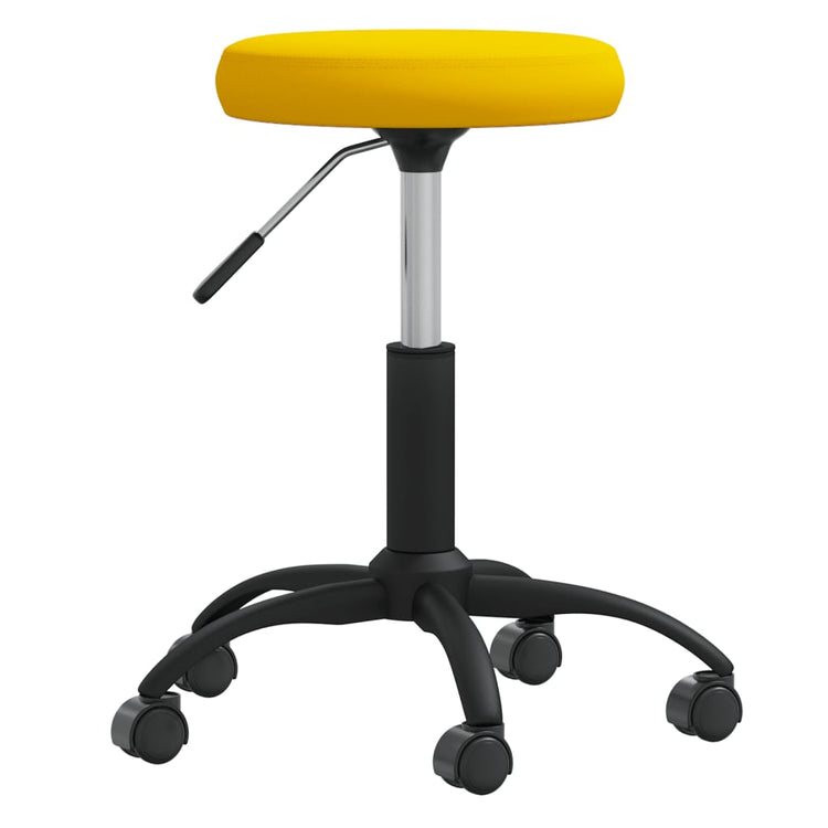 Vidaxl Massage Stuhl Velvet Senfgelb gelb