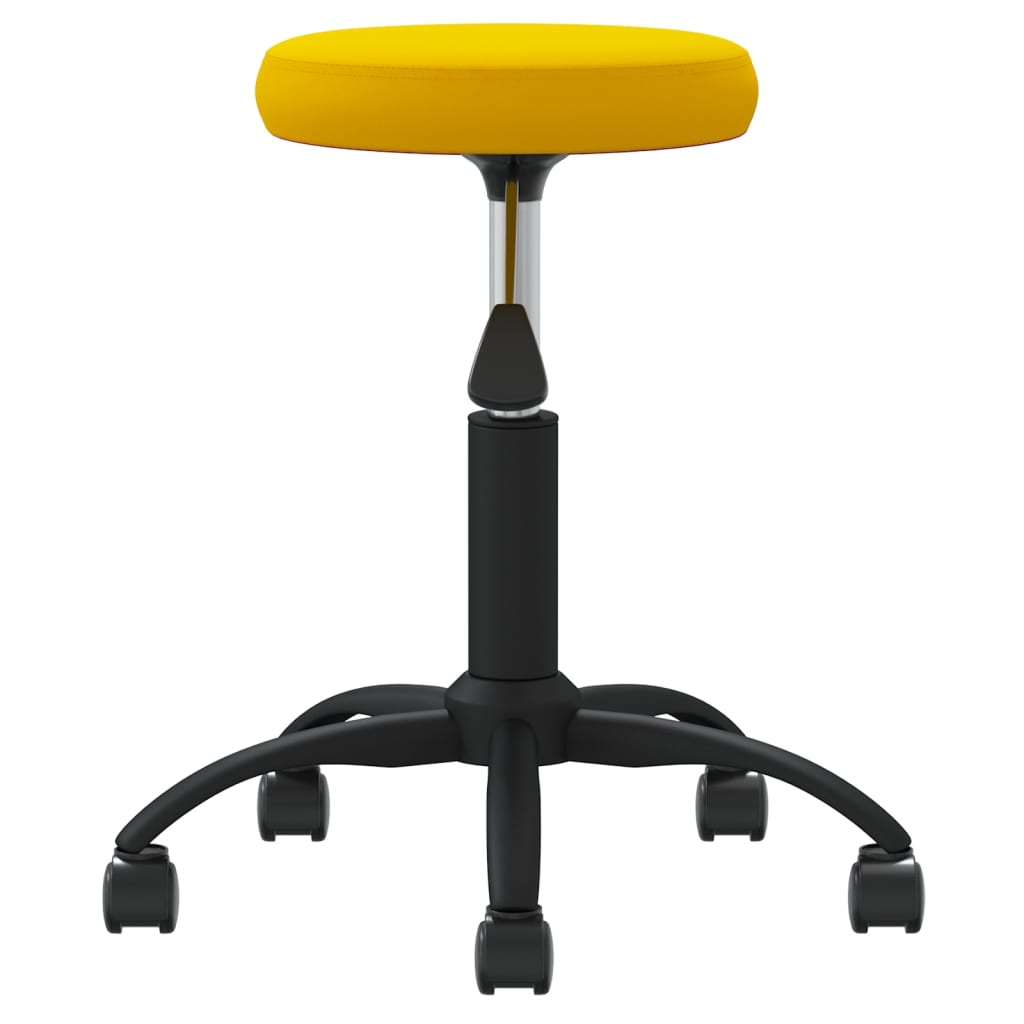Vidaxl Massage Stuhl Velvet Senfgelb gelb