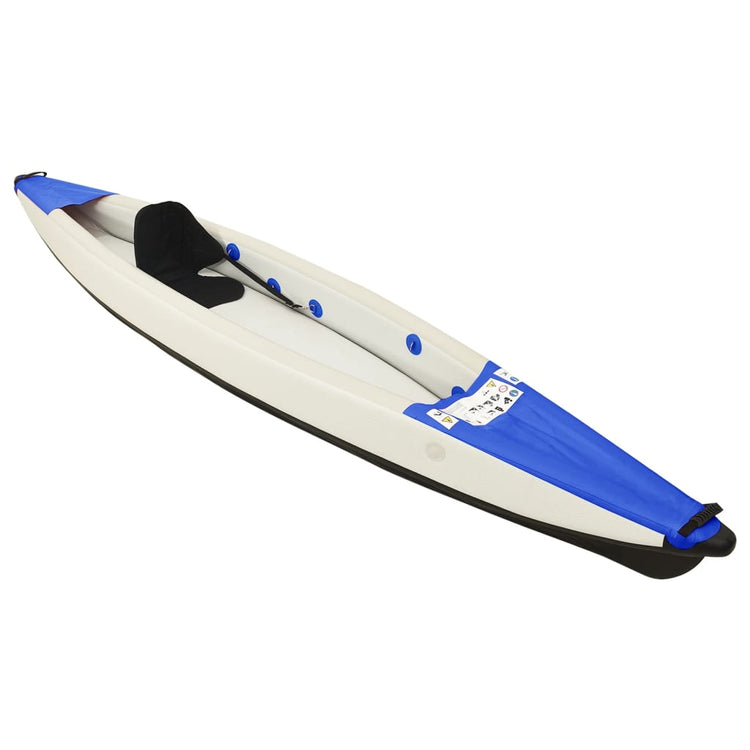 Vidaxl Kayak aufblasbar 375x72x31 cm Polyesterblau