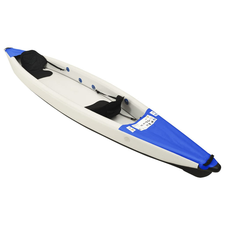 Vidaxl Kayak aufblasbar 424x81x31 cm Polyesterblau