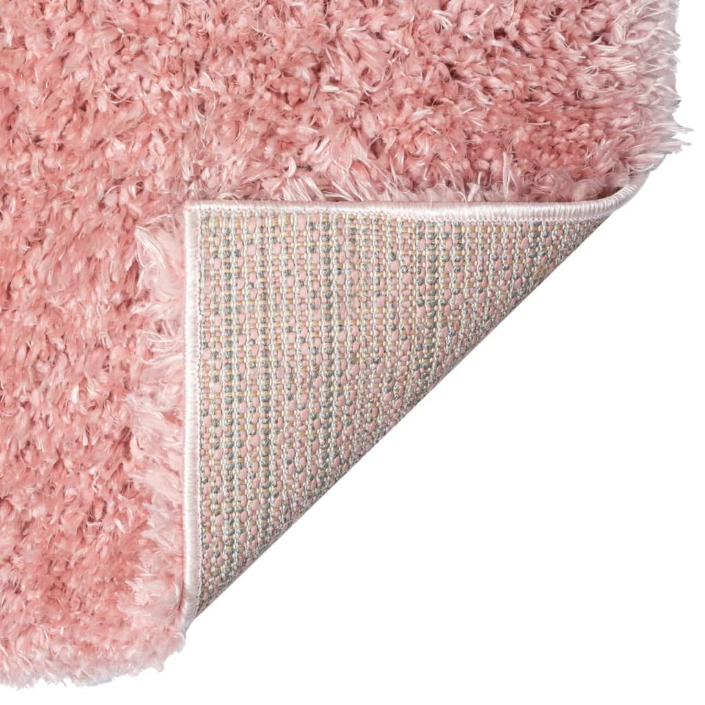 Vidaxl Teppich Shaggy High Stapel 50 mm 160x230 cm Pink