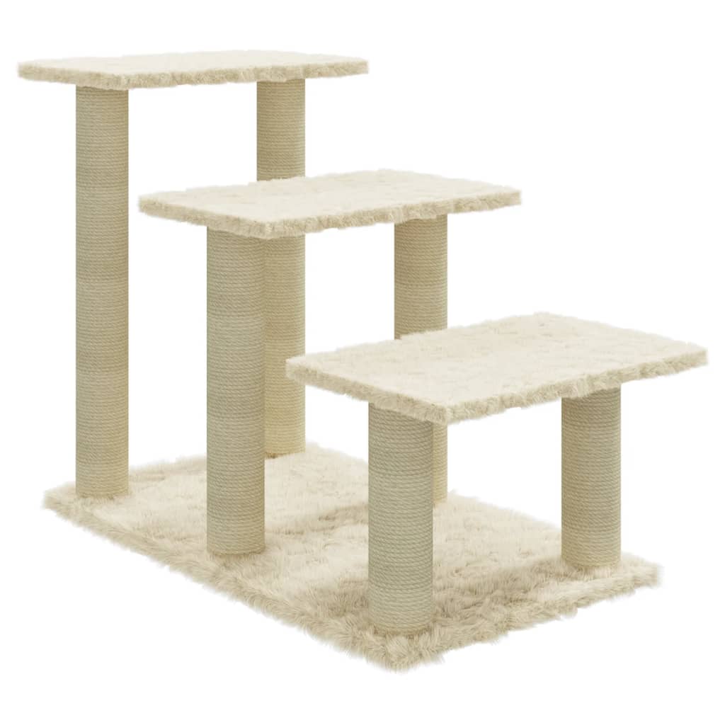 Vidaxl -Katzenmöbel mit Sisal -Kratzerposten 50,5 cm Creme -Colored