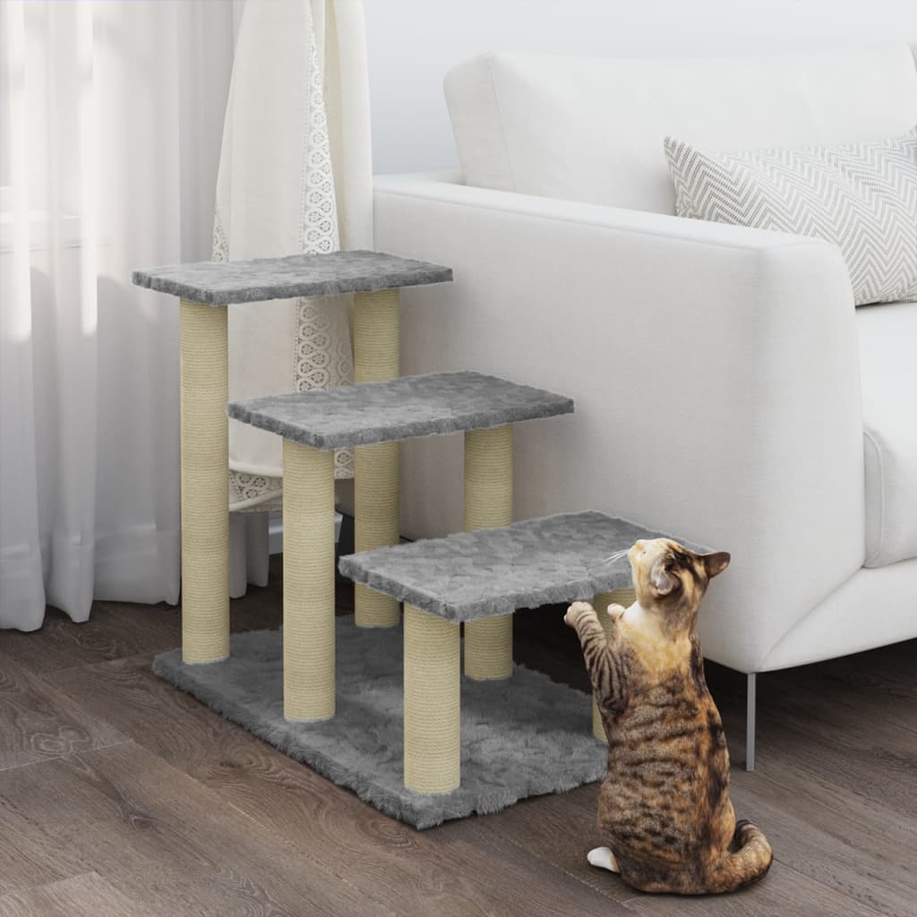 Vidaxl -Katzenmöbel mit Sisal -Kratzerposten 50,5 cm hellgrau