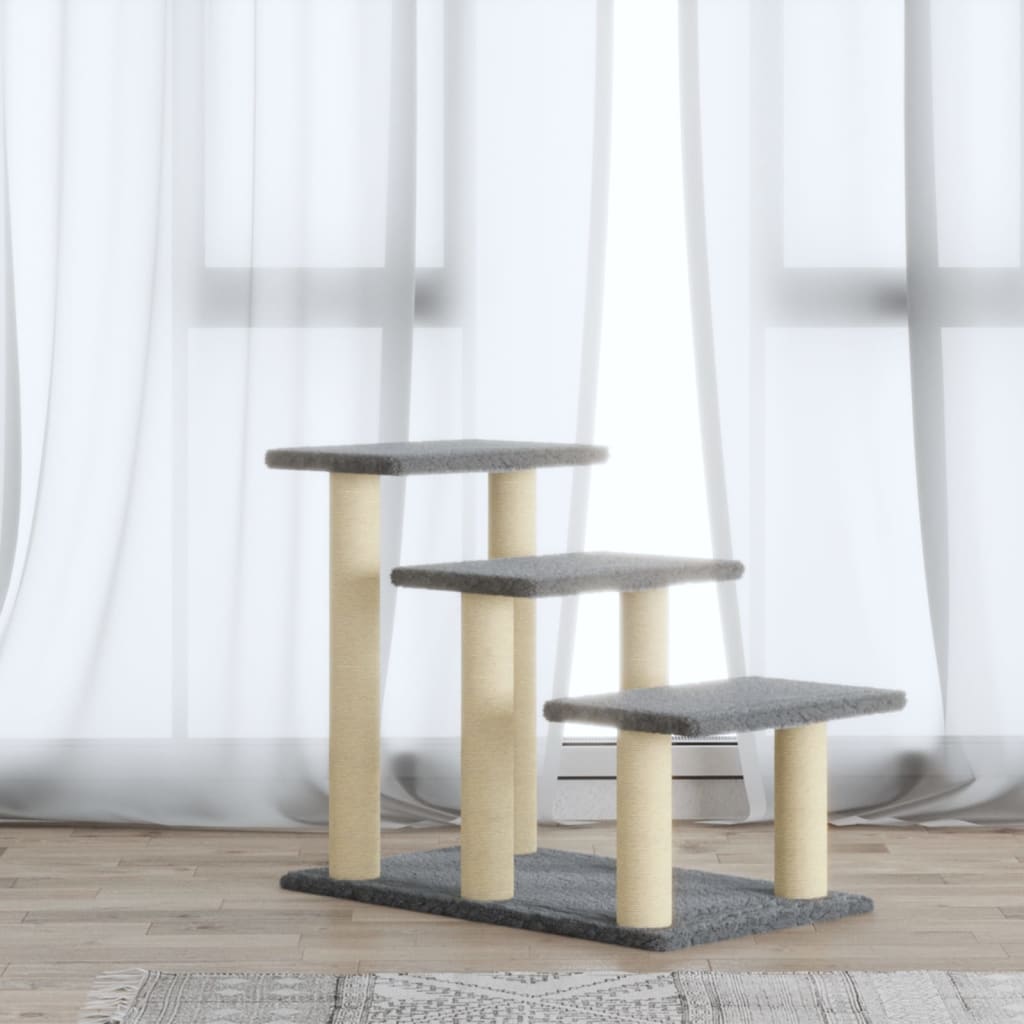 Vidaxl -Katzenmöbel mit Sisal -Kratzerposten 50,5 cm hellgrau