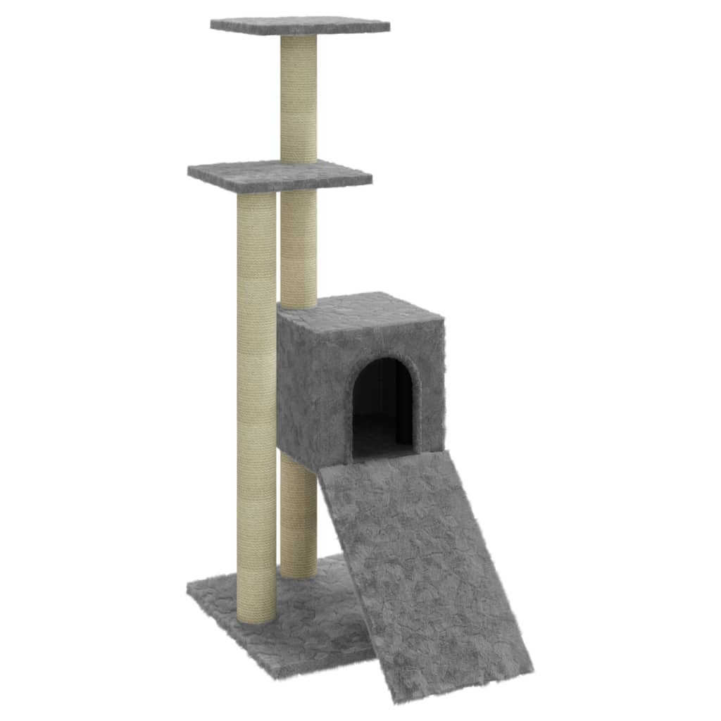 Vidaxl -Katzenmöbel mit Sisalkratzern 92 cm hellgrau
