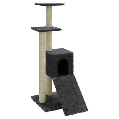 Vidaxl -Katzenmöbel mit Sisal -Kratzern 92 cm dunkelgrau