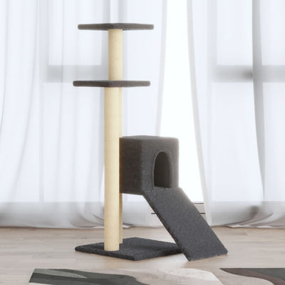 Vidaxl -Katzenmöbel mit Sisal -Kratzern 92 cm dunkelgrau