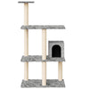 Vidaxl -Katzenmöbel mit Sisal -Kratzerpfosten 119 cm hellgrau