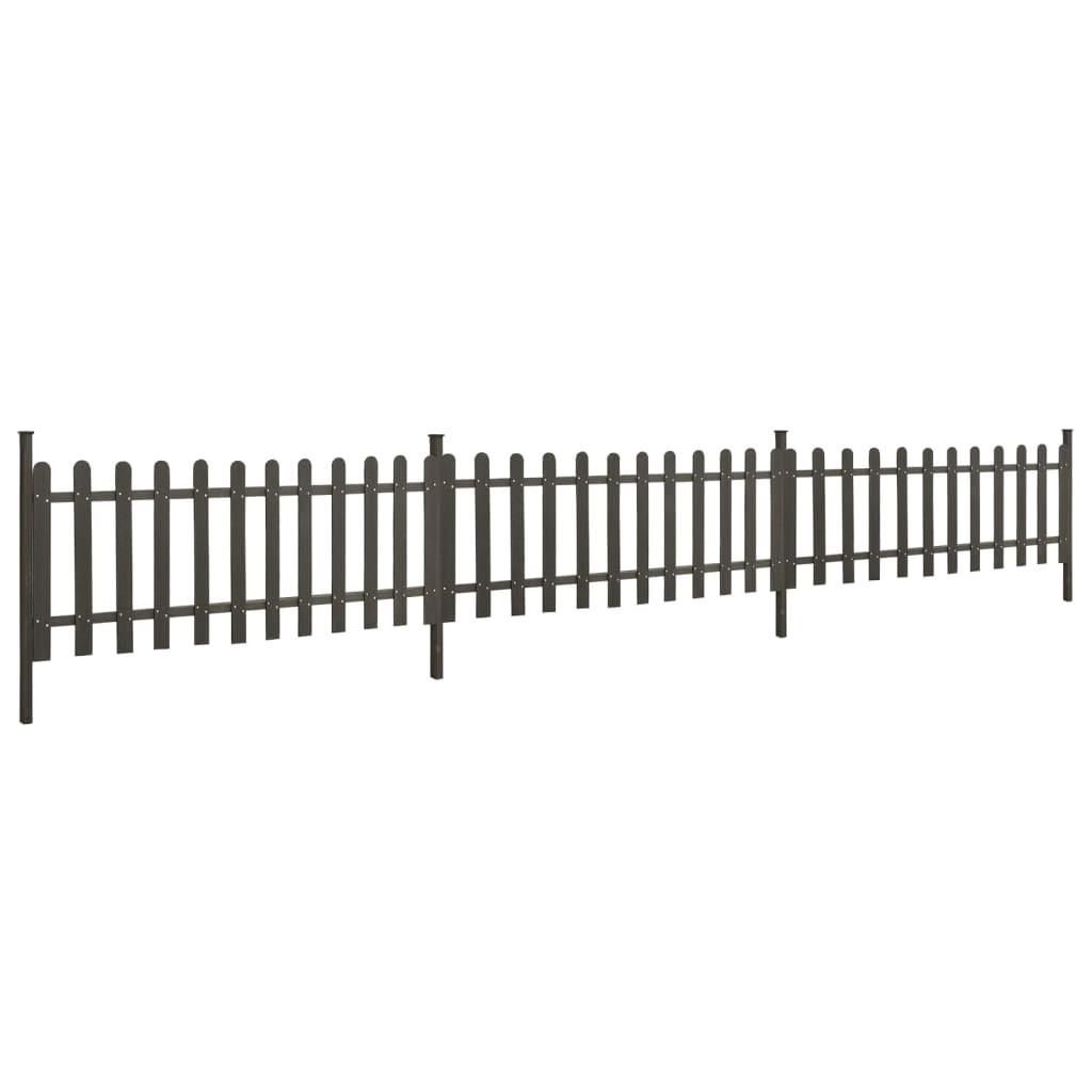 Vidaxxl Zaun mit Pfosten 3 Stk. 614x80 cm hkc