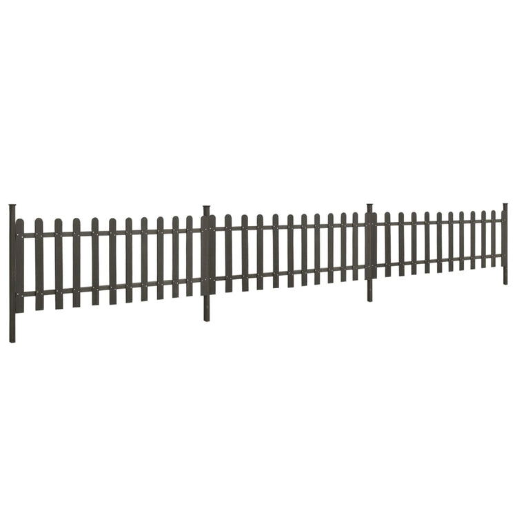 Vidaxxl Zaun mit Pfosten 3 Stk. 614x80 cm hkc