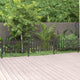 Vidaxxl Zaun mit Pfosten 3 Stk. 614x80 cm hkc