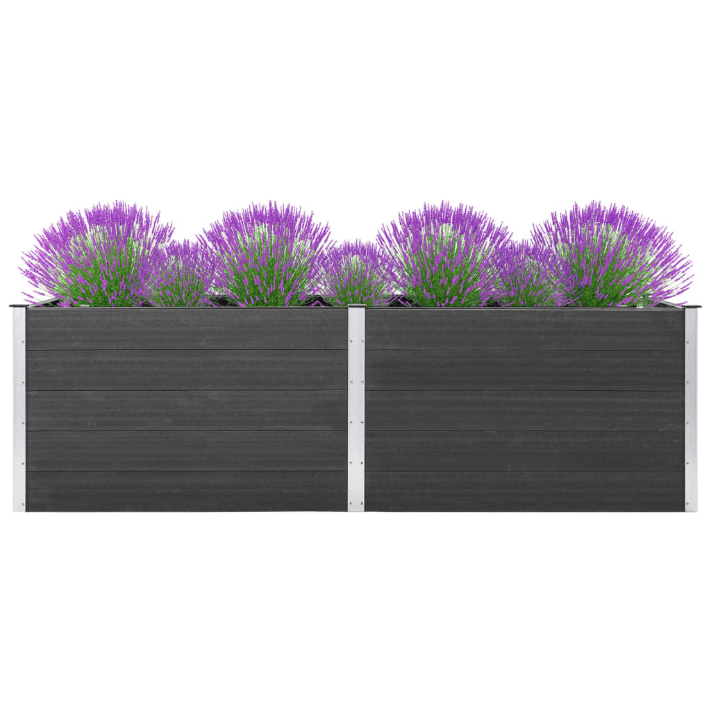 VIDAXL -Pflanzer erhöhte 200x50x91 cm HKC Gray