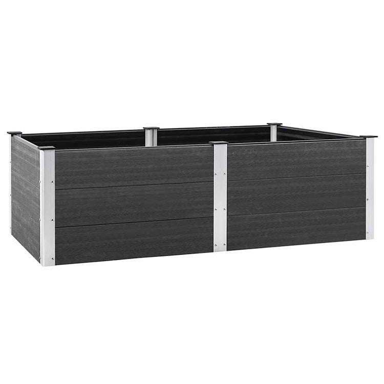 VIDAXL -Pflanzer erhöht 200x100x54 cm HKC Gray
