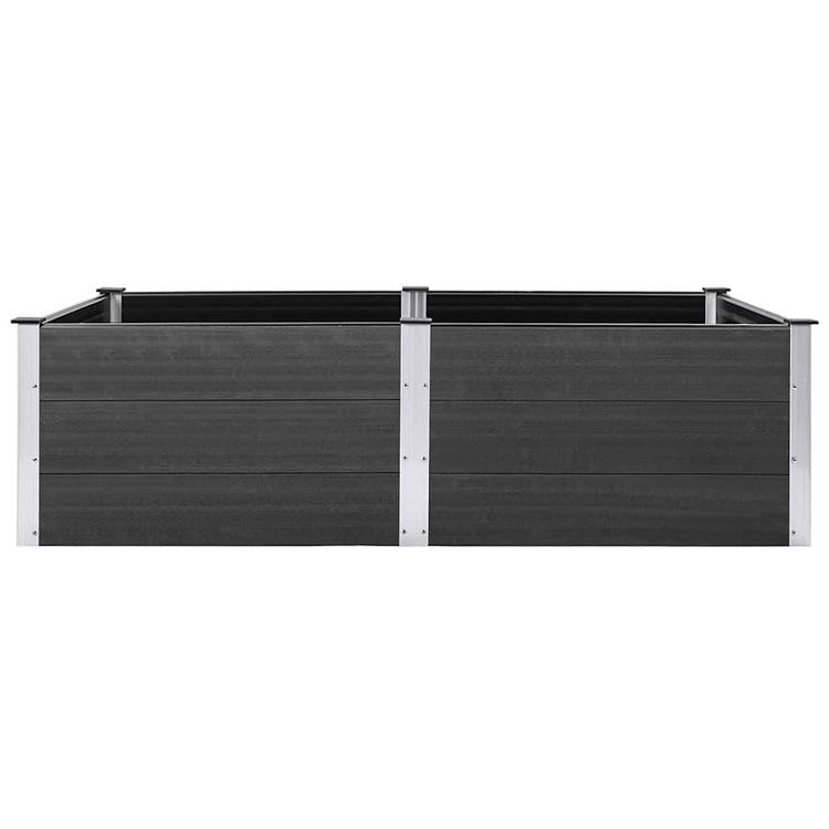 VIDAXL -Pflanzer erhöht 200x100x54 cm HKC Gray