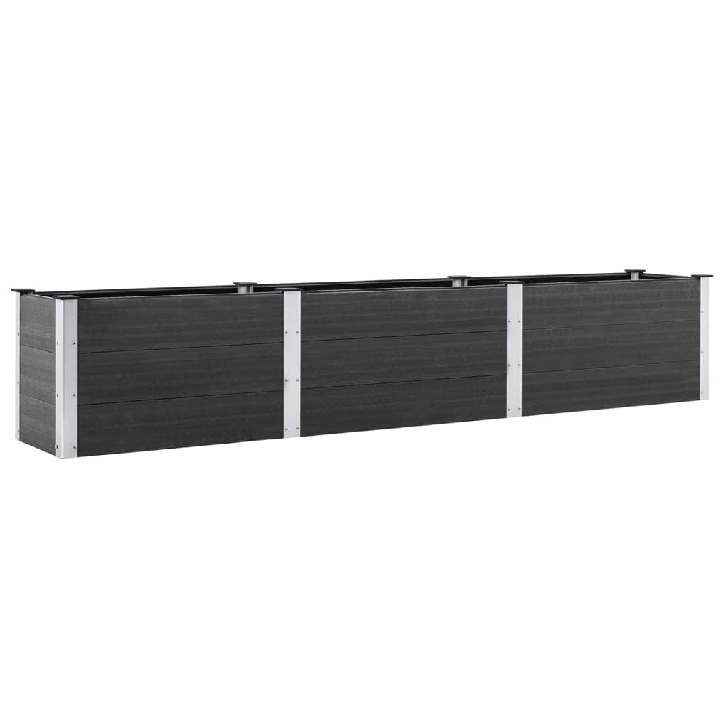 VIDAXL -Pflanzer erhöht 300x50x54 cm HKC Grau