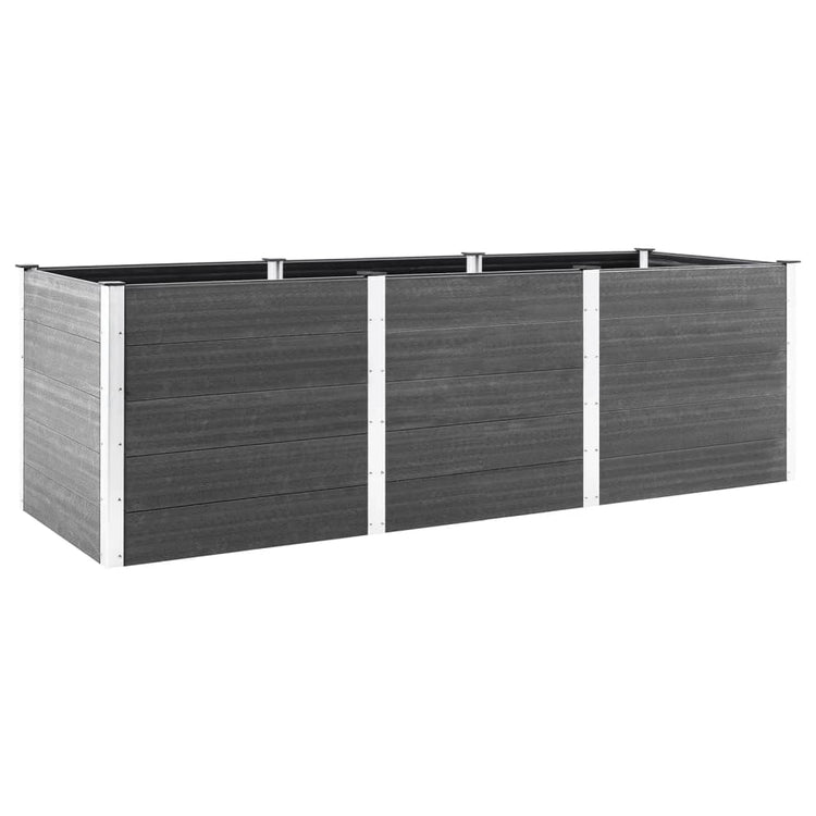 VIDAXL -Pflanzer erhöht 300x50x91 cm HKC Grau