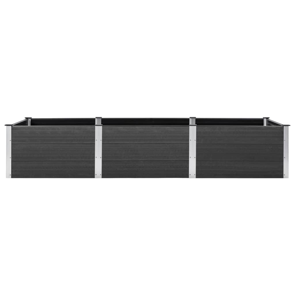 VIDAXL -Planungsbox erhöht 300x100x54 cm HKC Grau