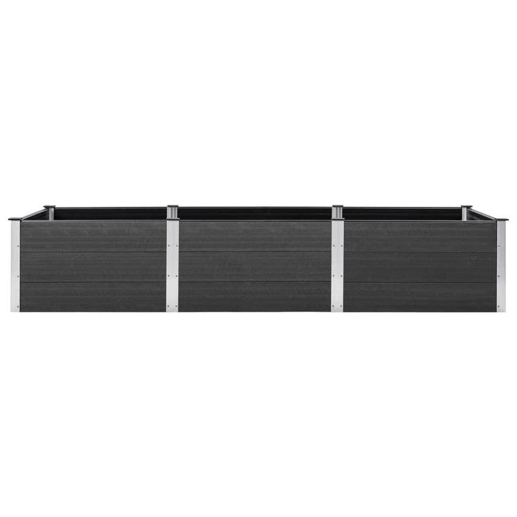 VIDAXL -Planungsbox erhöht 300x100x54 cm HKC Grau